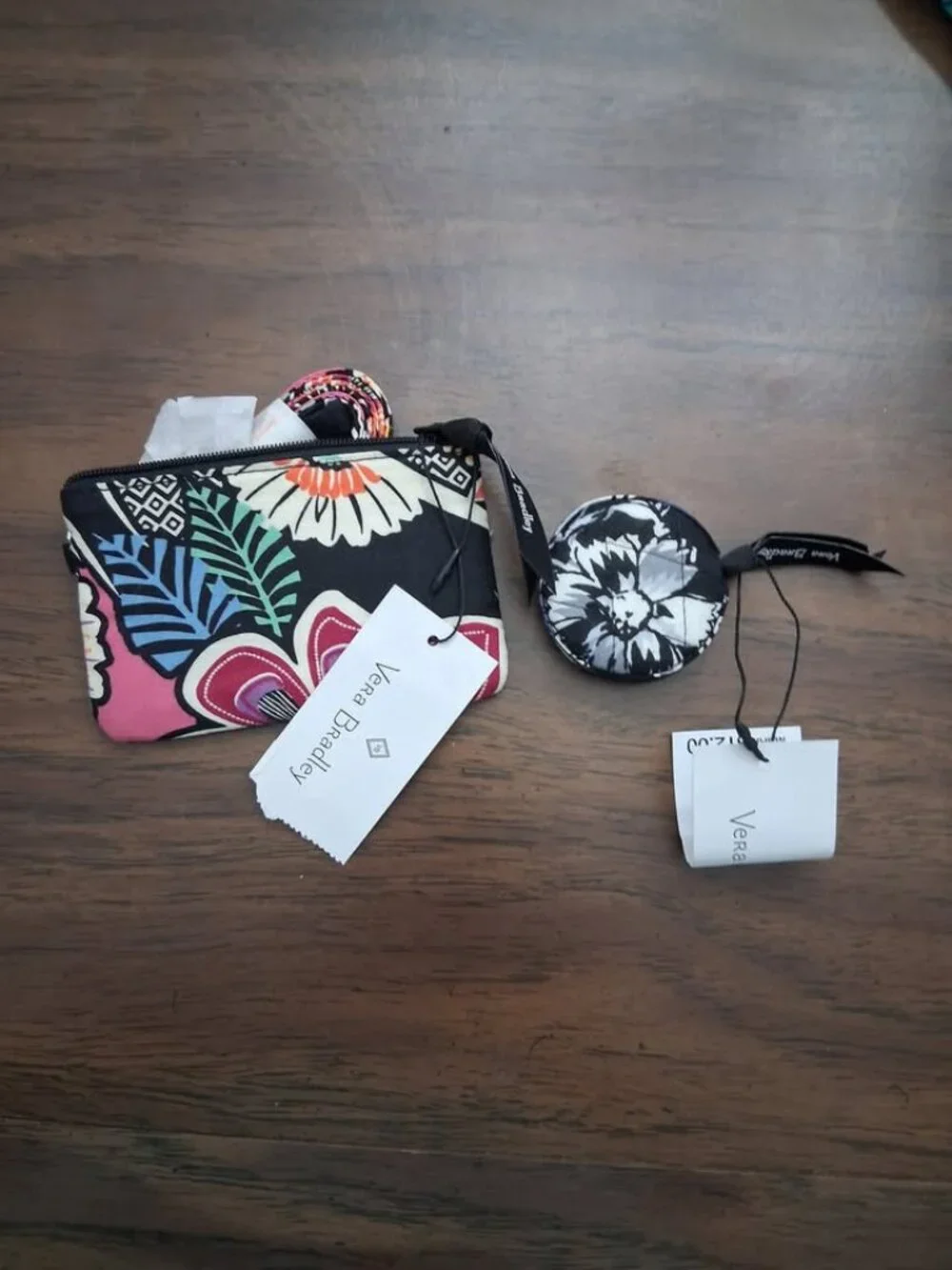 NWT Vera Bradley wallet pouch and tape measure